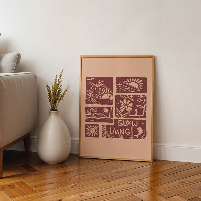 SLOW LIVING POSTER