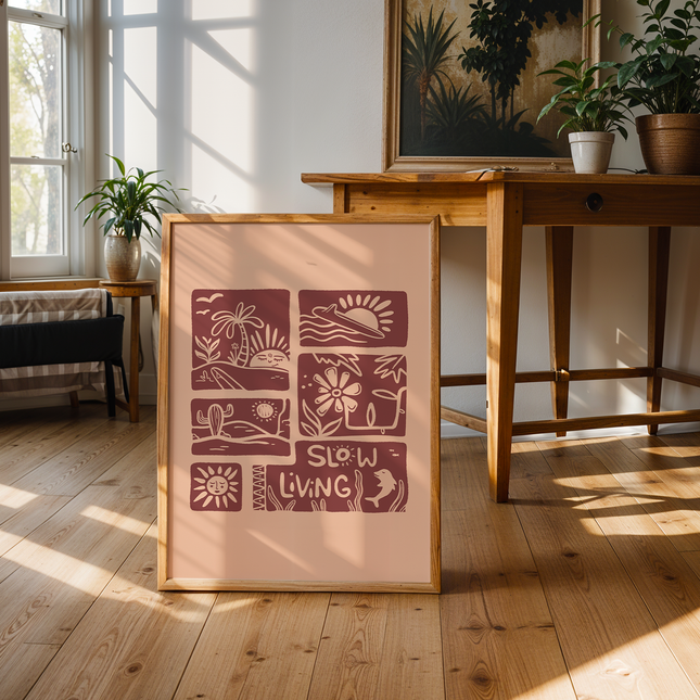 SLOW LIVING POSTER
