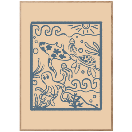 OCEAN CREATURES POSTER