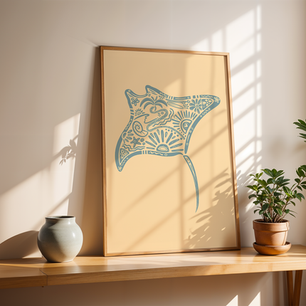MANTA RAY POSTER