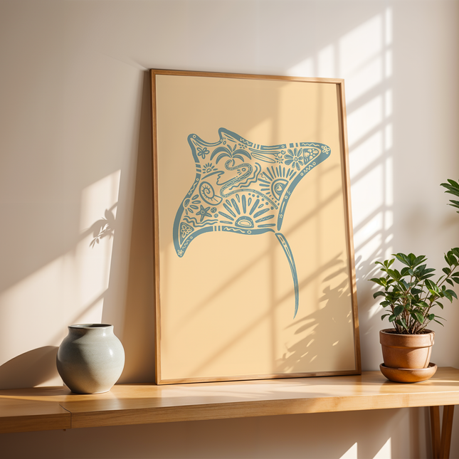 MANTA RAY POSTER