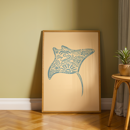 MANTA RAY POSTER