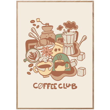 COFFEE LINEART POSTER