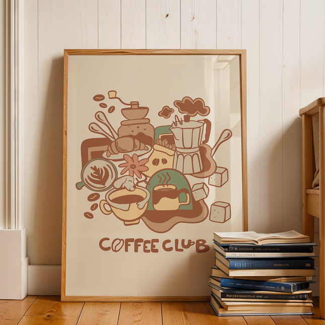 COFFEE LINEART POSTER