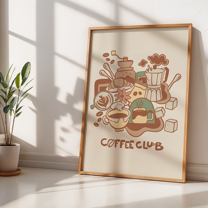 COFFEE LINEART POSTER