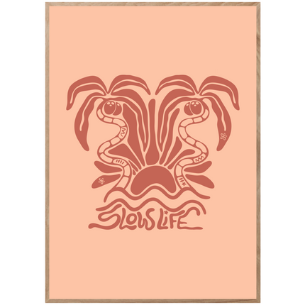 SLOW LIFE PALMS POSTER