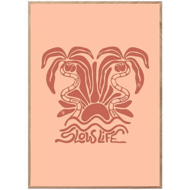 SLOW LIFE PALMS POSTER