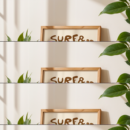 SURF AND COFFEE POSTER