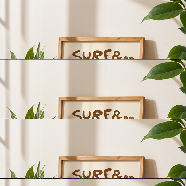 SURF AND COFFEE POSTER