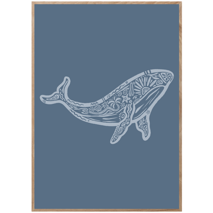 WHALE BOHO POSTER