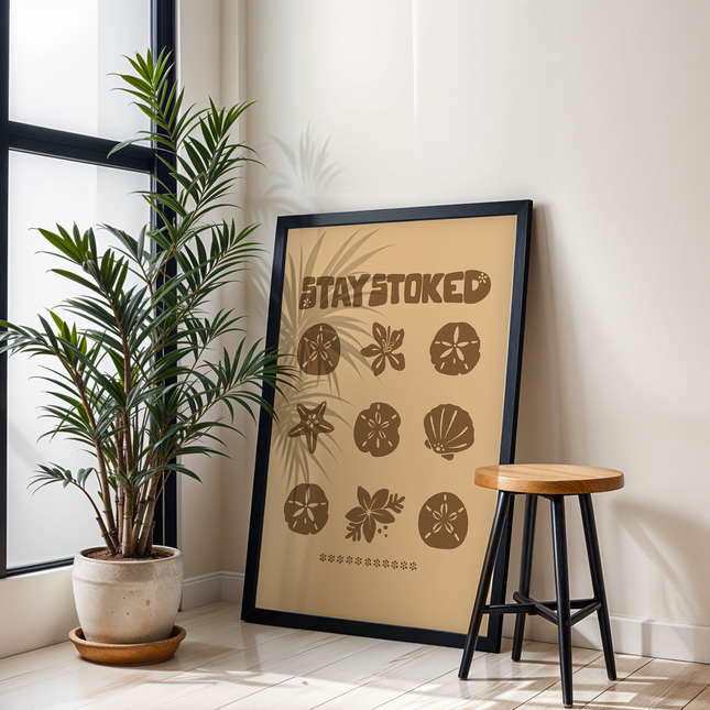 STAY STOKED SHELL POSTER