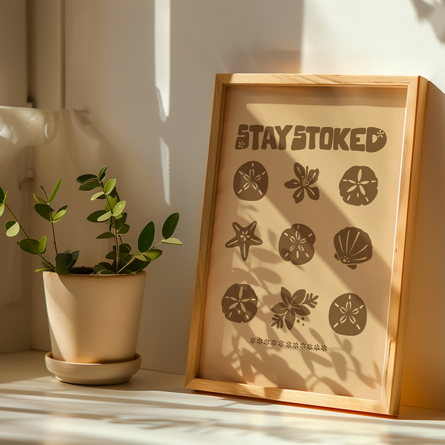 STAY STOKED SHELL POSTER