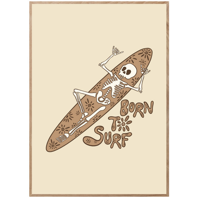 BORN TO SURF POSTER