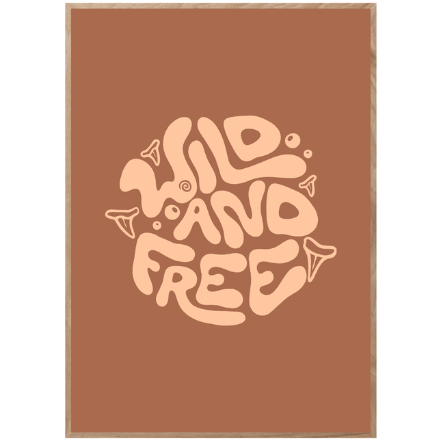 WILD AND FREE CIRCLE POSTER