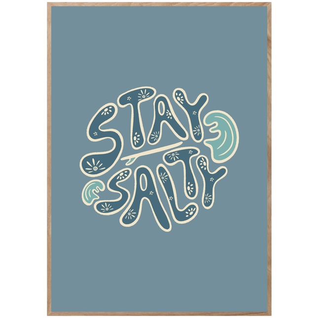 STAY SALTY CIRCLE POSTER