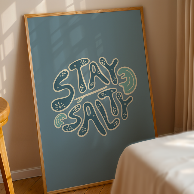 STAY SALTY CIRCLE POSTER