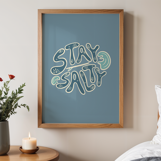 STAY SALTY CIRCLE POSTER