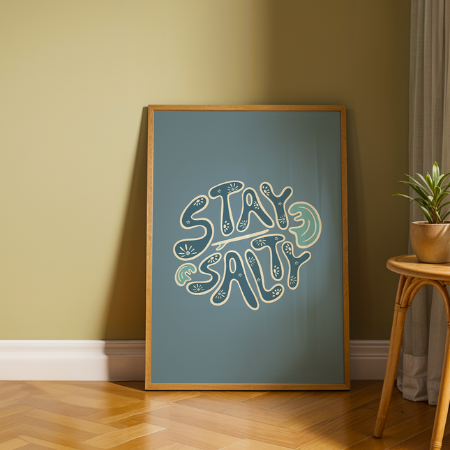 STAY SALTY CIRCLE POSTER