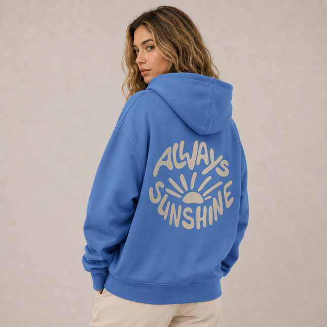 Felpa oversize con cappuccio Always Sunshine