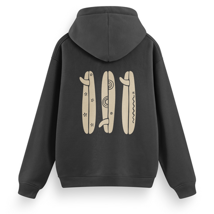Felpa con cappuccio "Boho Surfboard" Basic