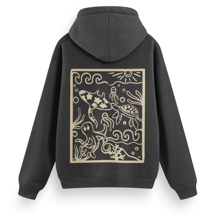Ocean Creatures Hoodie Basic