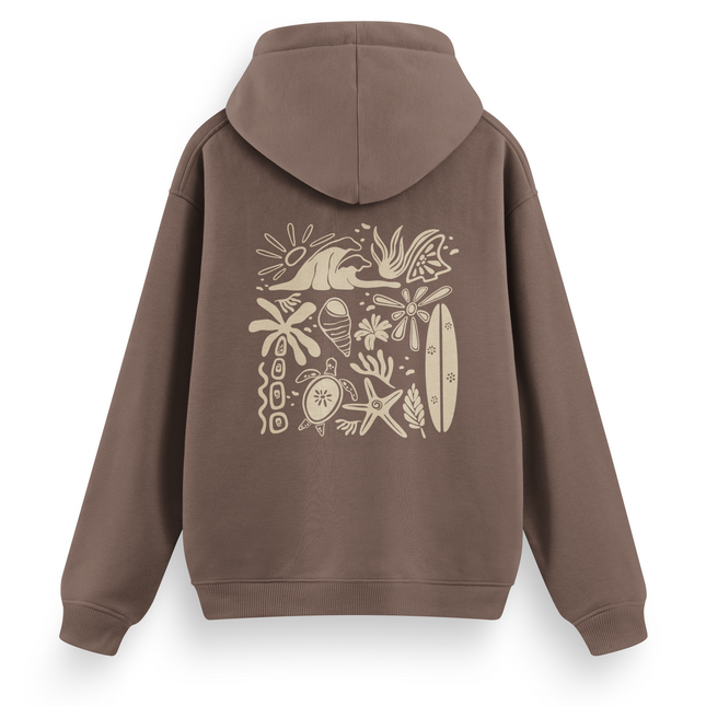 Felpa con cappuccio "Beachy Vibes" basic