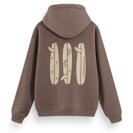 Felpa con cappuccio "Boho Surfboard" Basic