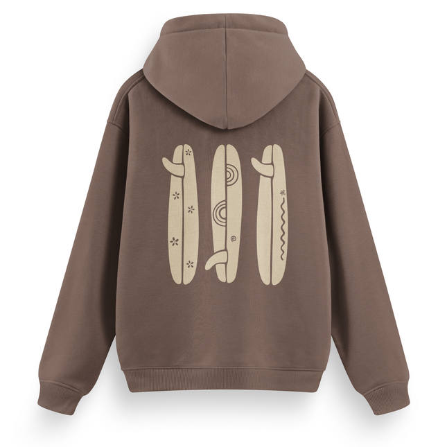 Felpa con cappuccio "Boho Surfboard" Basic