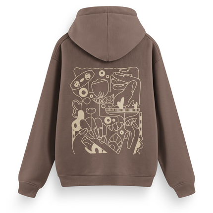 Kite Line Art Hoodie Basic