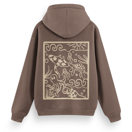 Ocean Creatures Hoodie Basic