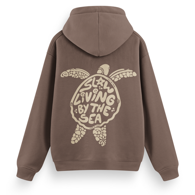 Slow Living By The Sea Hoodie Basic