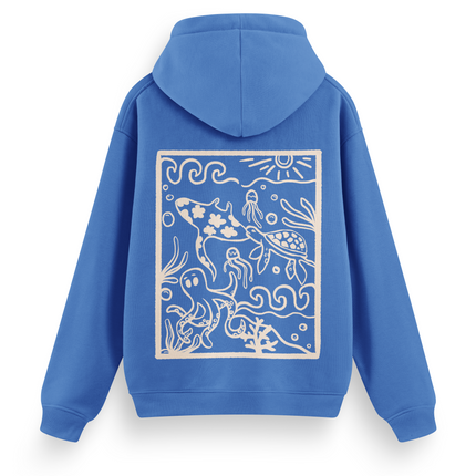 Ocean Creatures Hoodie Basic