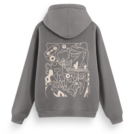 Kite Line Art Hoodie Basic