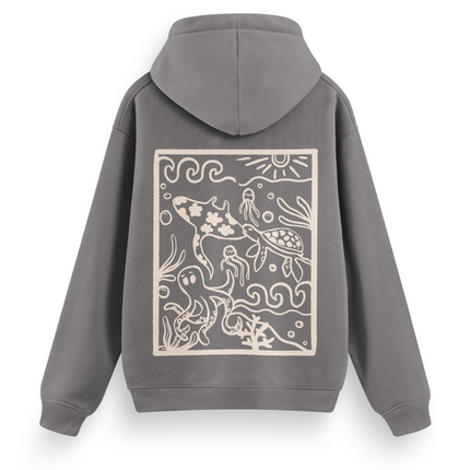 Ocean Creatures Hoodie Basic