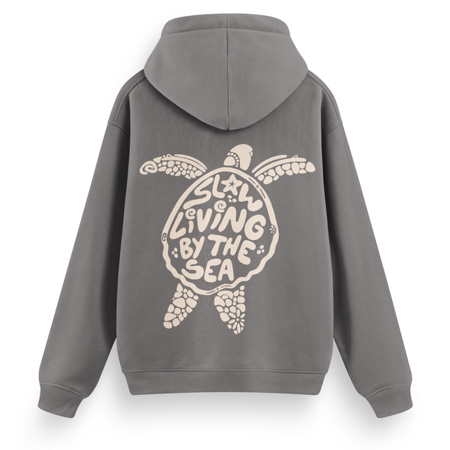 Slow Living By The Sea Hoodie Basic
