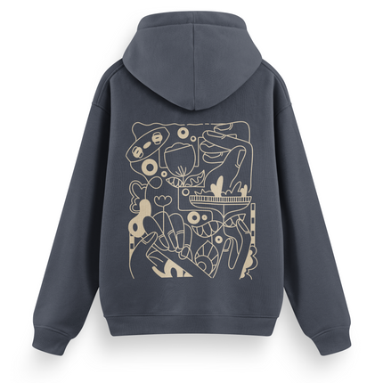 Kite Line Art Hoodie Basic