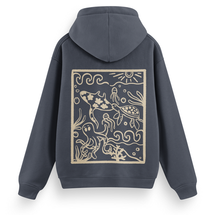 Ocean Creatures Hoodie Basic