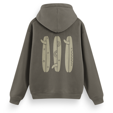 Felpa con cappuccio "Boho Surfboard" Basic