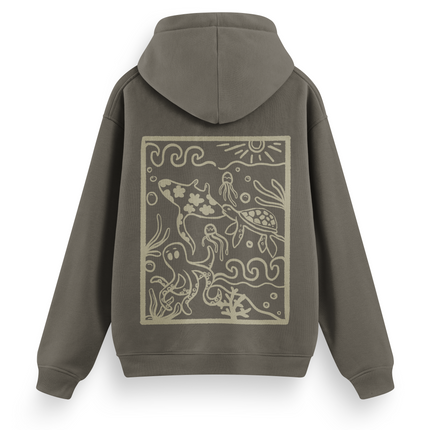 Ocean Creatures Hoodie Basic