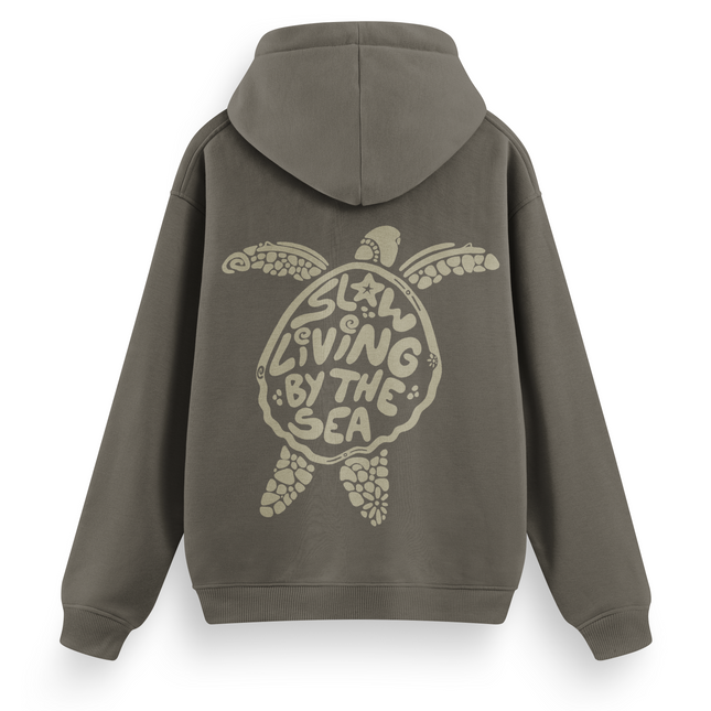 Slow Living By The Sea Hoodie Basic