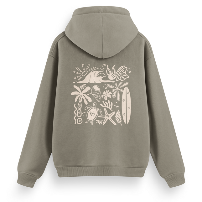 Felpa con cappuccio "Beachy Vibes" basic