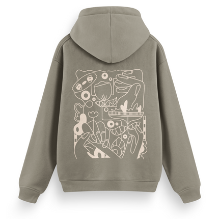 Kite Line Art Hoodie Basic