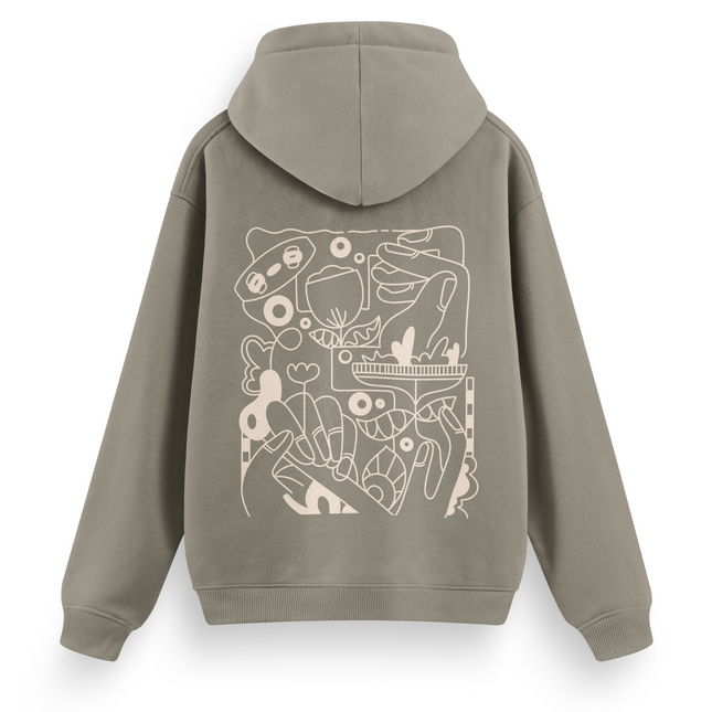 Kite Line Art Hoodie Basic