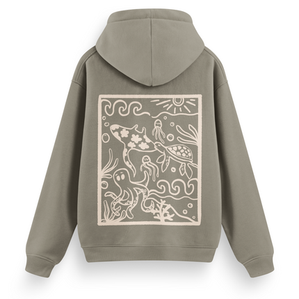 Ocean Creatures Hoodie Basic