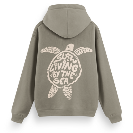 Slow Living By The Sea Hoodie Basic