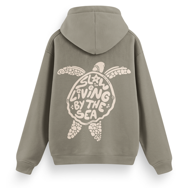 Slow Living By The Sea Hoodie Basic