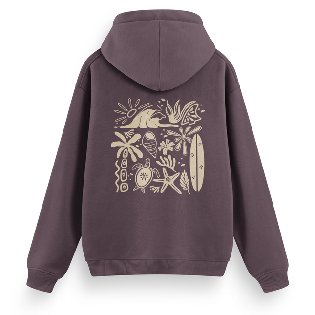 Felpa con cappuccio "Beachy Vibes" basic
