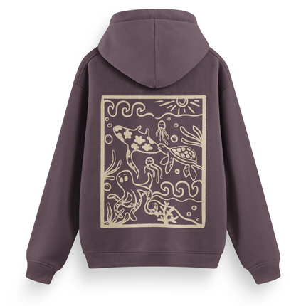 Ocean Creatures Hoodie Basic