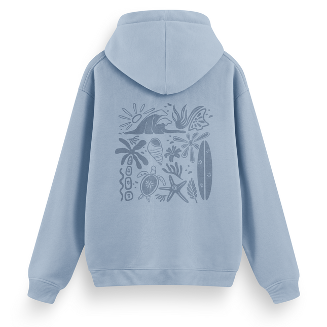Felpa con cappuccio "Beachy Vibes" basic
