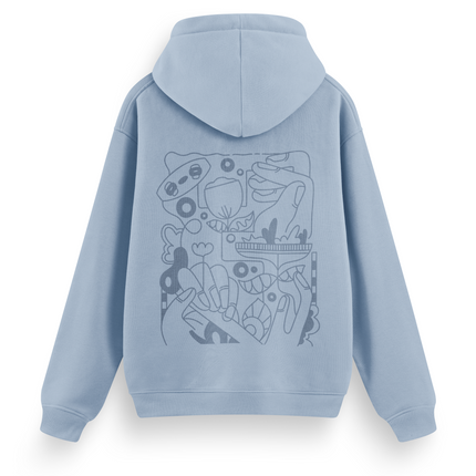 Kite Line Art Hoodie Basic
